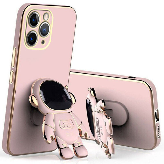 Θήκη για iPhone 14 Pro, Astronaut, ροζ rose gold