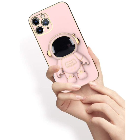 Θήκη για iPhone 14 Pro, Astronaut, ροζ rose gold