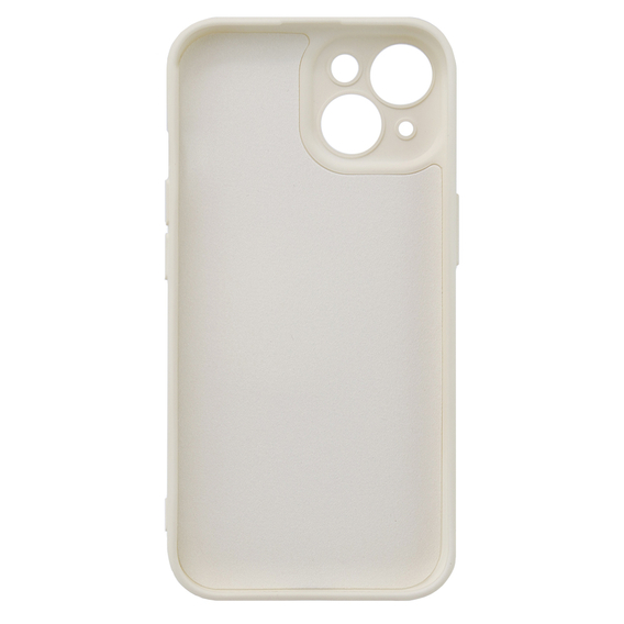 Θήκη για iPhone 15, Silicone Lite, κρεμ χρώματος