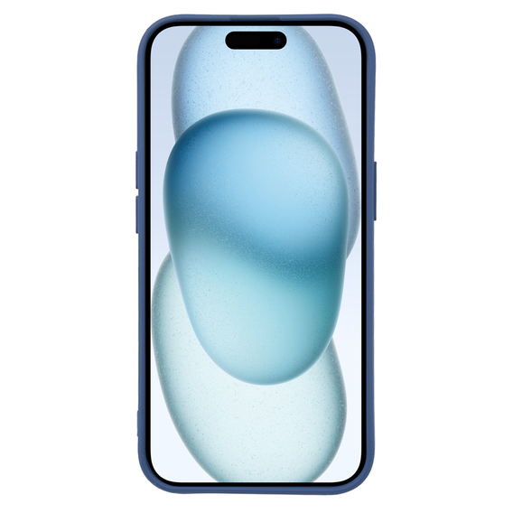 Θήκη για iPhone 15, Silicone Lite, σκούρο μπλε