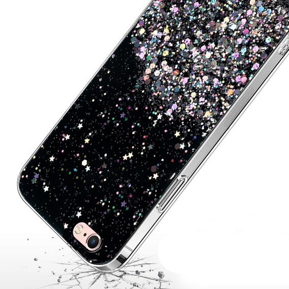 Θήκη για iPhone 6/6s 4.7, Glittery, μαύρη