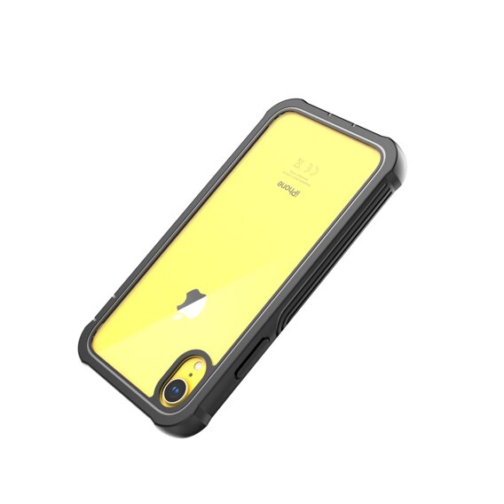 Θήκη για iPhone XR, Shockproof, με μεμβράνη, μαύρη