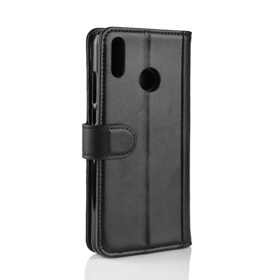 Θήκη με πτερύγιο για Huawei Honor 8X, Split Leather Wallet, μαύρη