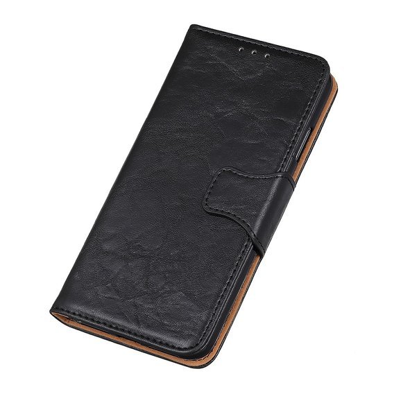 Θήκη με πτερύγιο για Huawei P Smart 2021, Split Leather Wallet, μαύρη