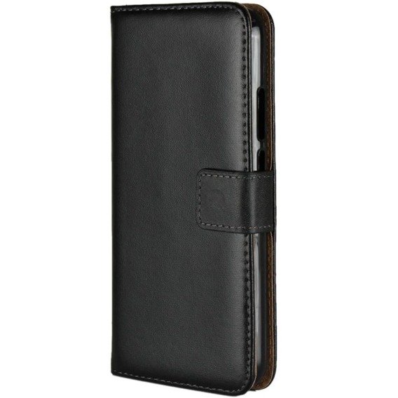 Θήκη με πτερύγιο για Huawei P20 Lite, Split Leather Wallet, μαύρη