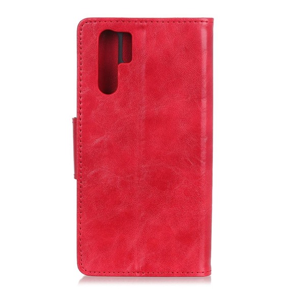 Θήκη με πτερύγιο για Huawei P30 Pro, Split Leather Wallet, κόκκινη