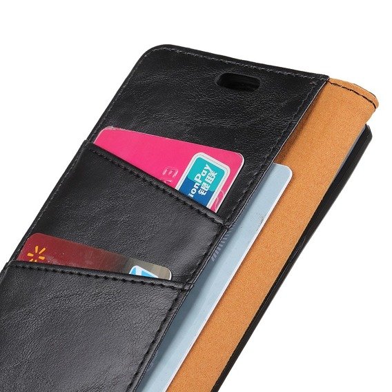 Θήκη με πτερύγιο για Huawei P30 Pro, Split Leather Wallet, μαύρη