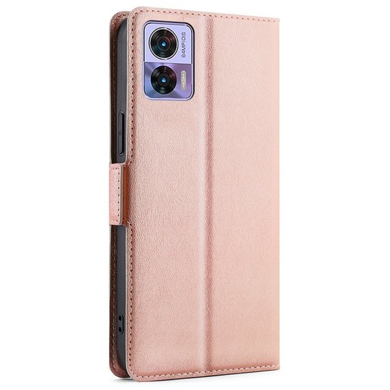 Θήκη με πτερύγιο για Motorola Edge 30 Neo 5G, Wallet Thin Magnet, ροζ