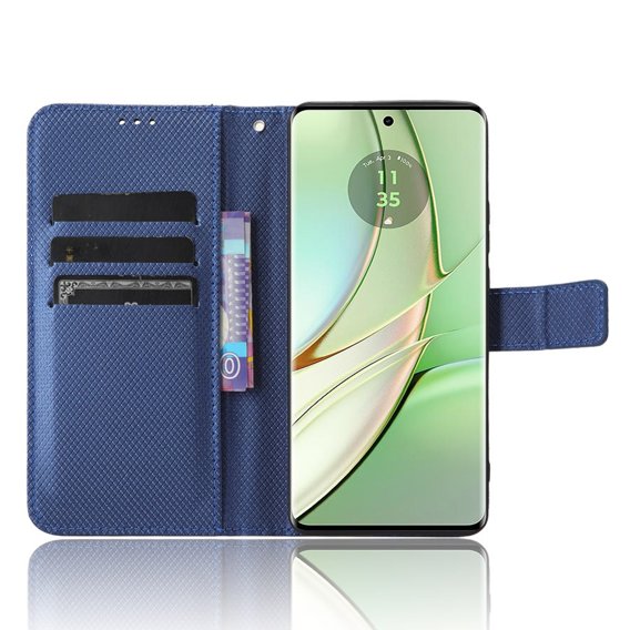 Θήκη με πτερύγιο για Motorola Edge 40 5G, Wallet Smart Magnet, μπλε