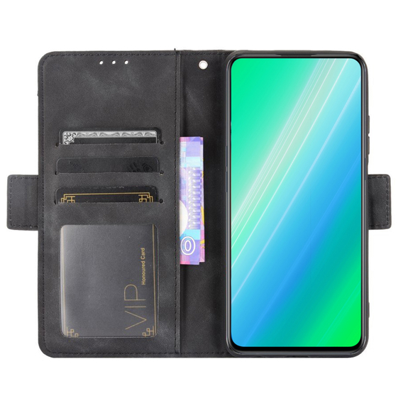 Θήκη με πτερύγιο για Motorola Moto G14, Card Slot, μαύρη