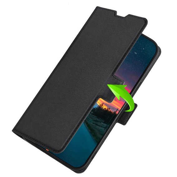 Θήκη με πτερύγιο για Motorola Moto G22, Magnetic Clasp, μαύρη