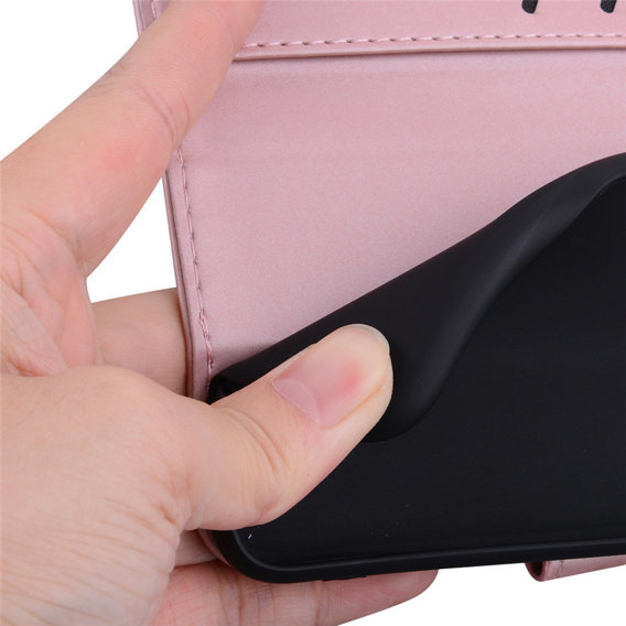 Θήκη με πτερύγιο για Motorola Moto G22, Wallet Bunny, ροζ