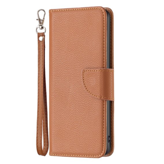 Θήκη με πτερύγιο για Nokia G11 / G21, Litchi Wallet Case, καφέ