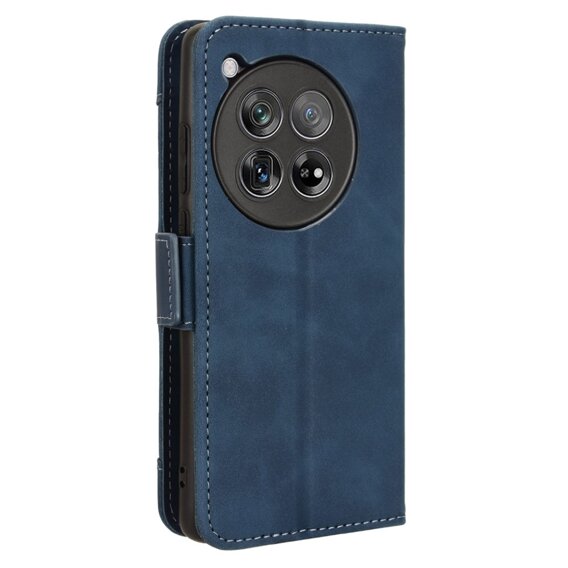 Θήκη με πτερύγιο για OnePlus 12 5G, Card Slot, μπλε