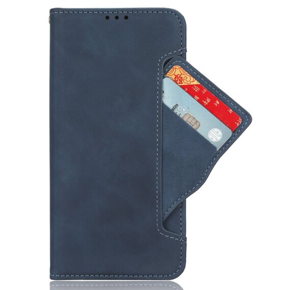 Θήκη με πτερύγιο για OnePlus 12 5G, Card Slot, μπλε