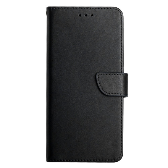 Θήκη με πτερύγιο για OnePlus 12 5G, Split Leather Wallet, μαύρη