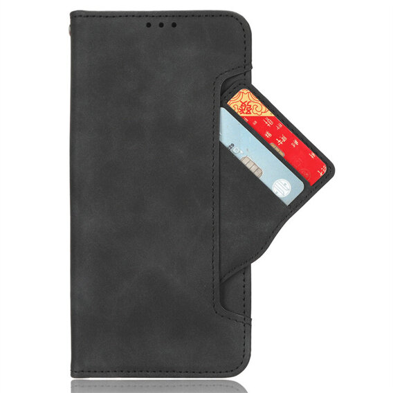 Θήκη με πτερύγιο για Oppo A60, Card Slot, μαύρη