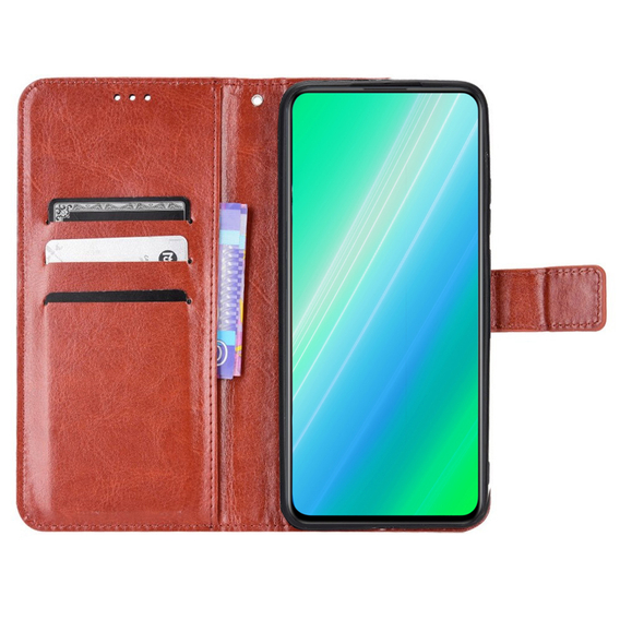 Θήκη με πτερύγιο για Oppo Reno8 T, Wallet, καφέ