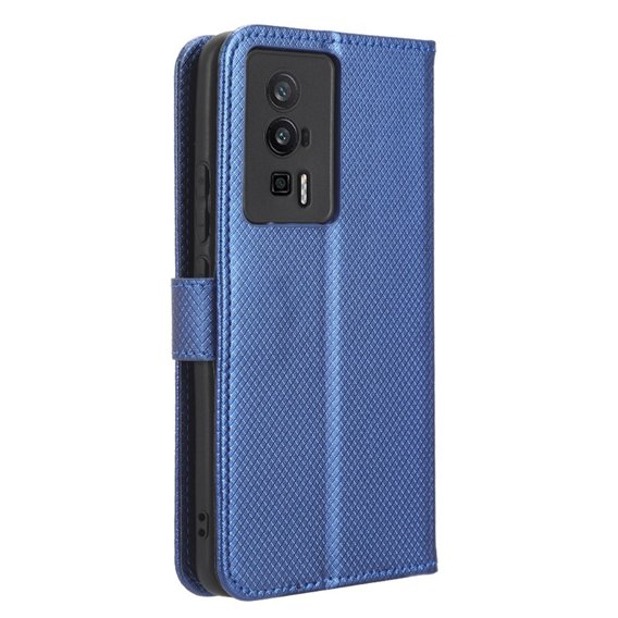 Θήκη με πτερύγιο για Poco F5 Pro 5G, Wallet Smart Magnet, μπλε