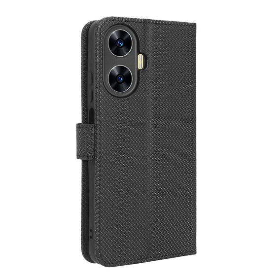 Θήκη με πτερύγιο για Realme C55, Wallet, Smart Magnet, μαύρη