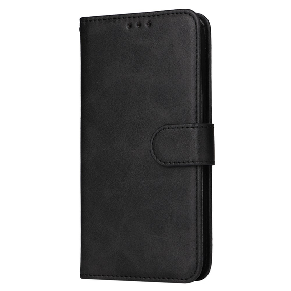 Θήκη με πτερύγιο για Realme C67, Leather Wallet, μαύρη