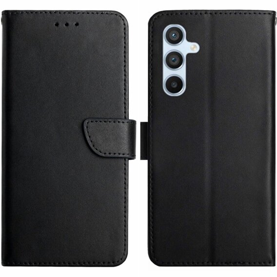 Θήκη με πτερύγιο για Samsung Galaxy A25 5G, Split Leather Wallet, μαύρη