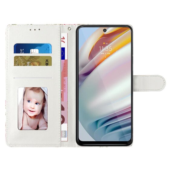 Θήκη με πτερύγιο για Samsung Galaxy A25 5G, Wallet, Butterfly, μπλε + γυαλί 9H 