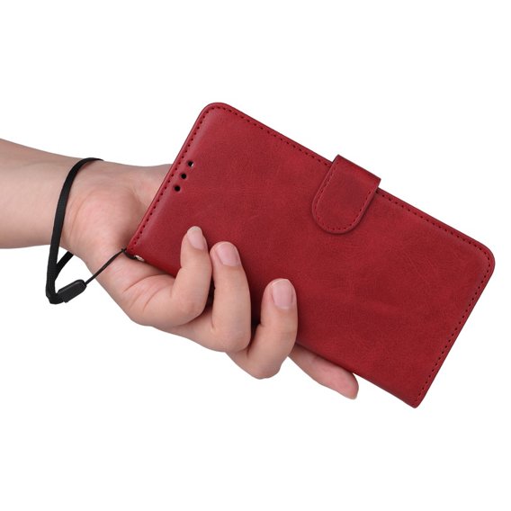 Θήκη με πτερύγιο για Samsung Galaxy A34 5G, Leather Wallet, κόκκινη