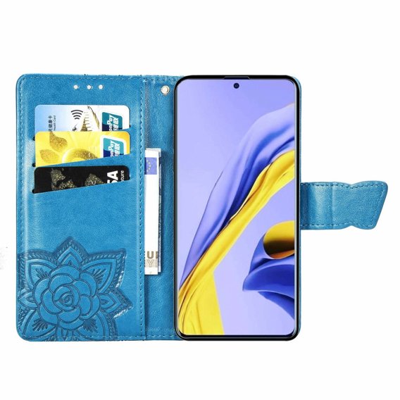 Θήκη με πτερύγιο για Samsung Galaxy A51 4G, Butterfly, μπλε