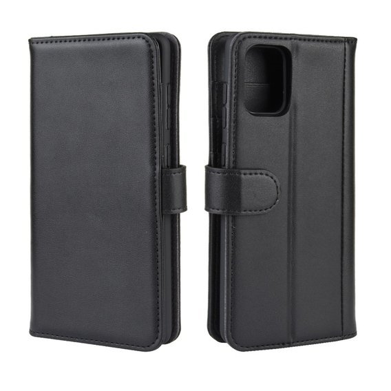 Θήκη με πτερύγιο για Samsung Galaxy A51, Leather Flexi Book, μαύρη
