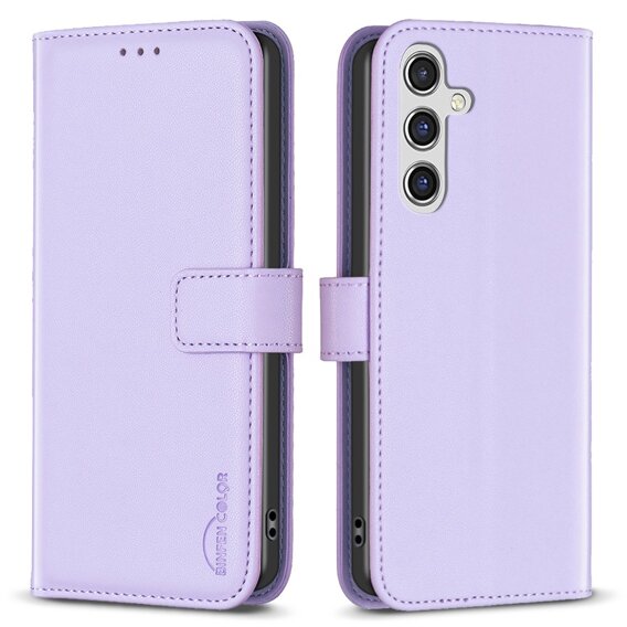 Θήκη με πτερύγιο για Samsung Galaxy A55 5G,BINFEN Wallet, μωβ