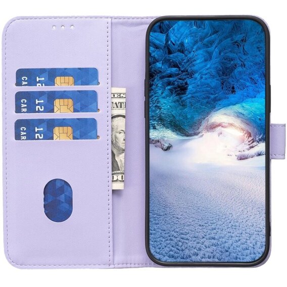 Θήκη με πτερύγιο για Samsung Galaxy A55 5G,BINFEN Wallet, μωβ