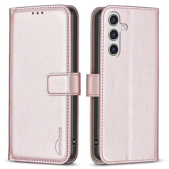 Θήκη με πτερύγιο για Samsung Galaxy A55 5G,BINFEN Wallet, ροζ