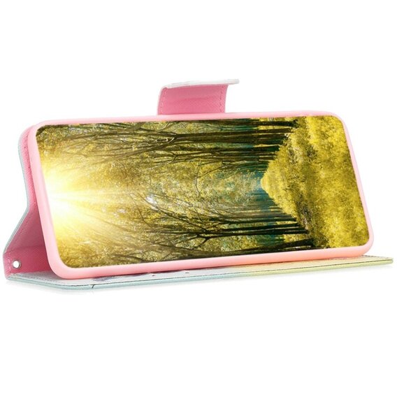 Θήκη με πτερύγιο για Samsung Galaxy A55 5G, Wallet, Feather, μπλε