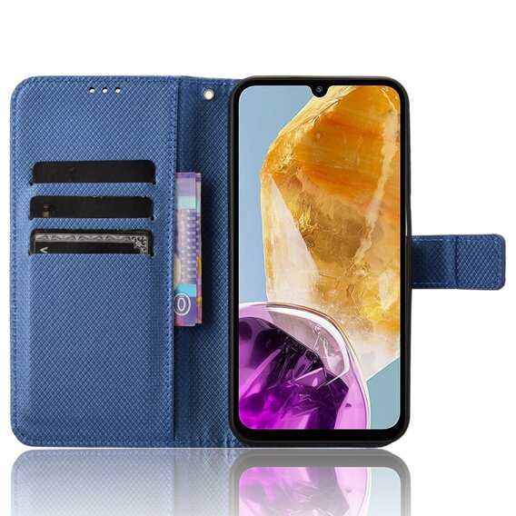 Θήκη με πτερύγιο για Samsung Galaxy M15 5G, Wallet Smart Magnet, μπλε