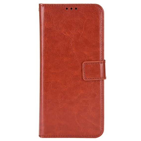 Θήκη με πτερύγιο για Xiaomi Redmi A1 4G / A2 4G, Crazy Horse Wallet, καφέ