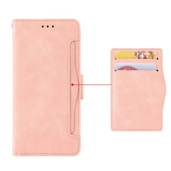 Θήκη με πτερύγιο για Xiaomi Redmi Note 12S, Card Slot, ροζ