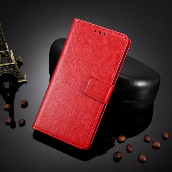 Θήκη με πτερύγιο για Xiaomi Redmi Note 12S, Wallet, κόκκινη