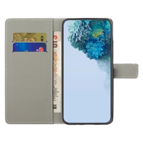 Θήκη με πτερύγιο για Xiaomi Redmi Note 12S, Wallet Butterfly, μπλε