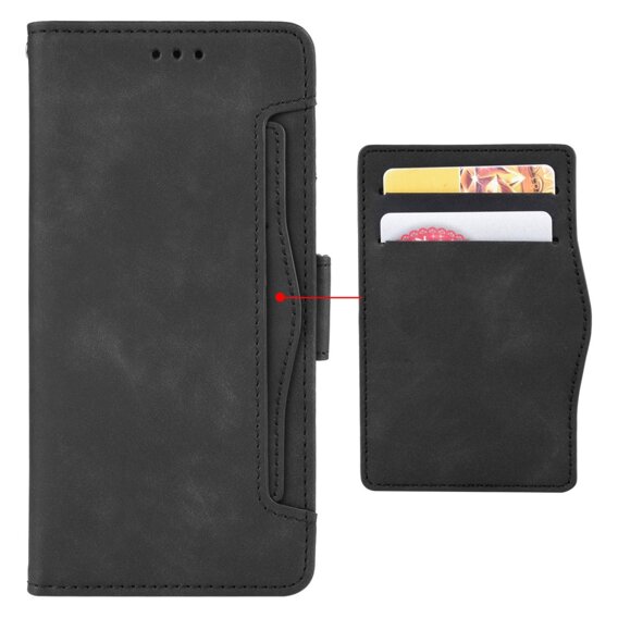 Θήκη με πτερύγιο για Xiaomi Redmi Note 13 5G, Card Slot, μαύρη