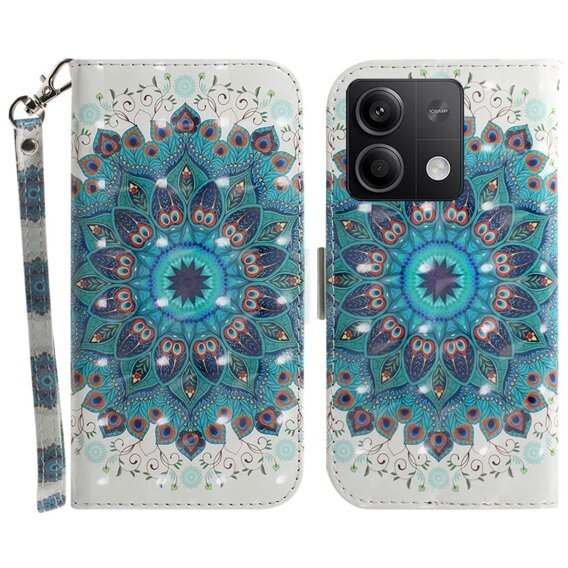 Θήκη με πτερύγιο για Xiaomi Redmi Note 13 5G, Wallet, Mandala Flower