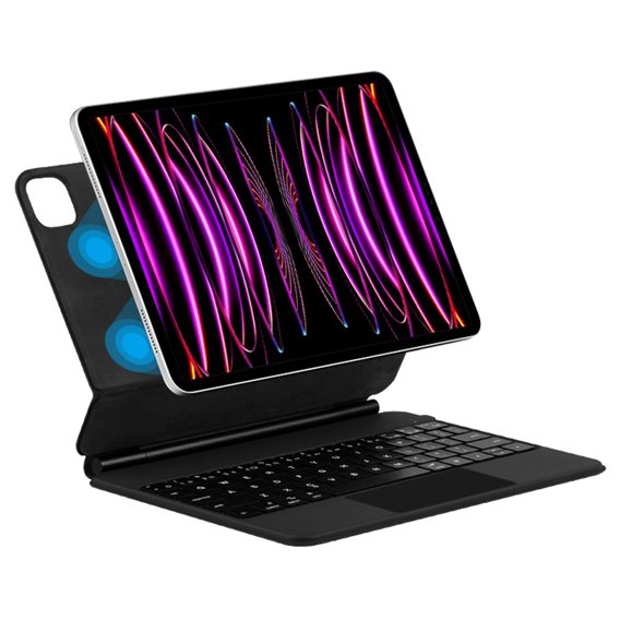 Θήκη πληκτρολογίου για iPad Pro 11" 2022/2021/2020, Magnetic Keyboard Touchpad, μαύρη