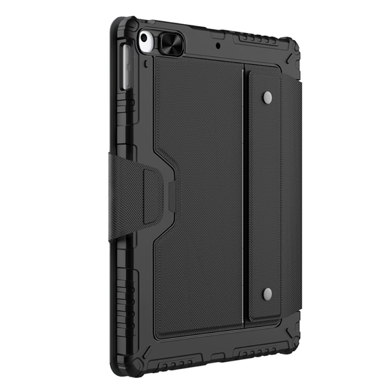 Θήκη + πληκτρολόγιο iPad 7/8/9 10.2 2019 / 2020 / 2021, NILLKIN Bumper Pen Slot, μαύρη