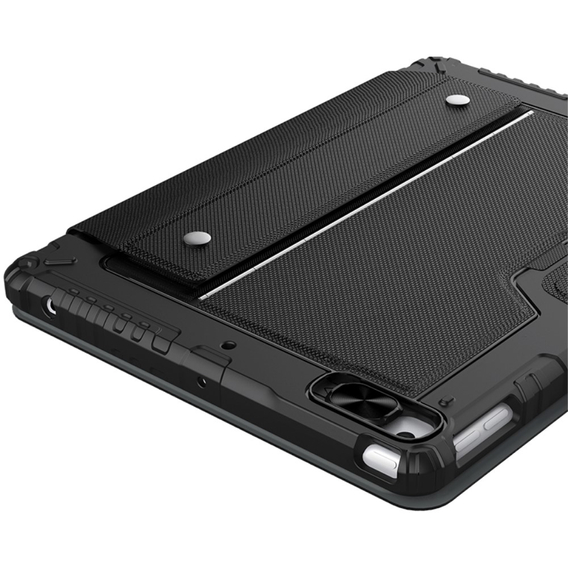 Θήκη + πληκτρολόγιο iPad 7/8/9 10.2 2019 / 2020 / 2021, NILLKIN Bumper Pen Slot, μαύρη