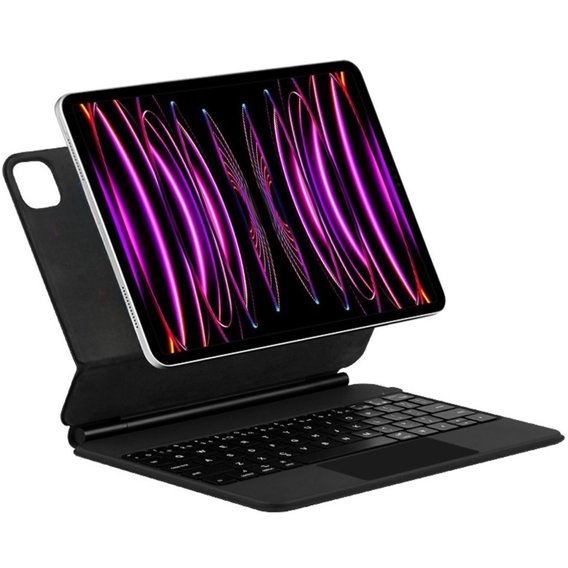 Θήκη + πληκτρολόγιο iPad Pro 11 2020 / 2021 / 2022, JIUYU Magnetic Keyboard Touchpad, μαύρη