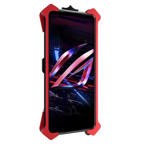 Θωρακισμένη θήκη για Asus ROG Phone 6 5G, Aluminum Alloy, μαύρο / κόκκινο