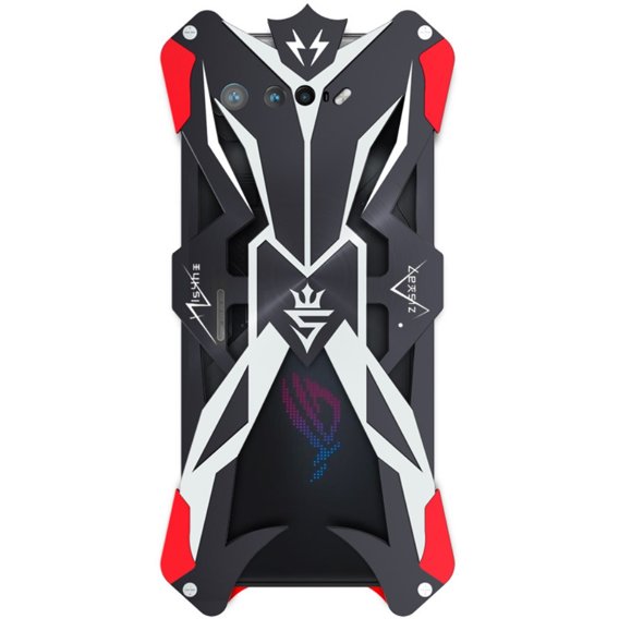 Θωρακισμένη θήκη για Asus ROG Phone 7 5G, Aluminum Alloy, μαύρο / κόκκινο