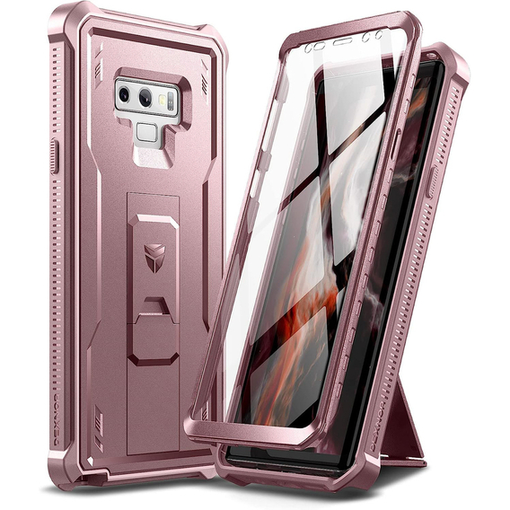 Θωρακισμένη θήκη για Samsung Galaxy Note 9, Dexnor Full Body, ροζ rose gold