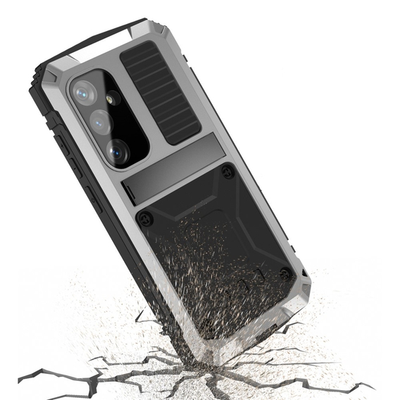 Θωρακισμένη θήκη για Samsung Galaxy S24, R-JUST, ασημένια