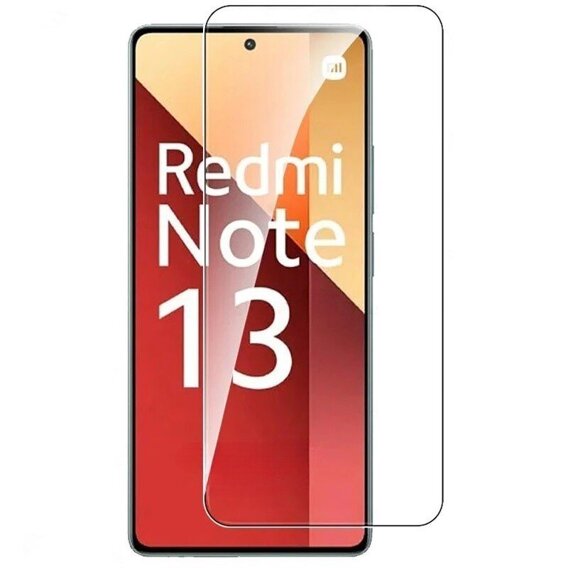 Θωρακισμένη θήκη για Xiaomi Redmi Note 13 5G, CamShield Slide, κόκκινη + Μετριασμένο γυαλί 9H